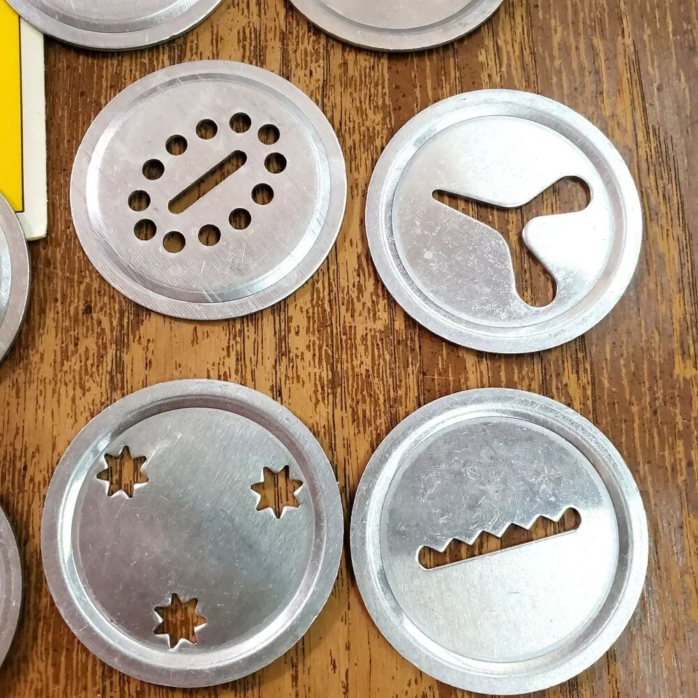 Vintage Marcato Atlas Gold Biscuits Cookie Press Maker 20 Discs 4 Tips Box Italy